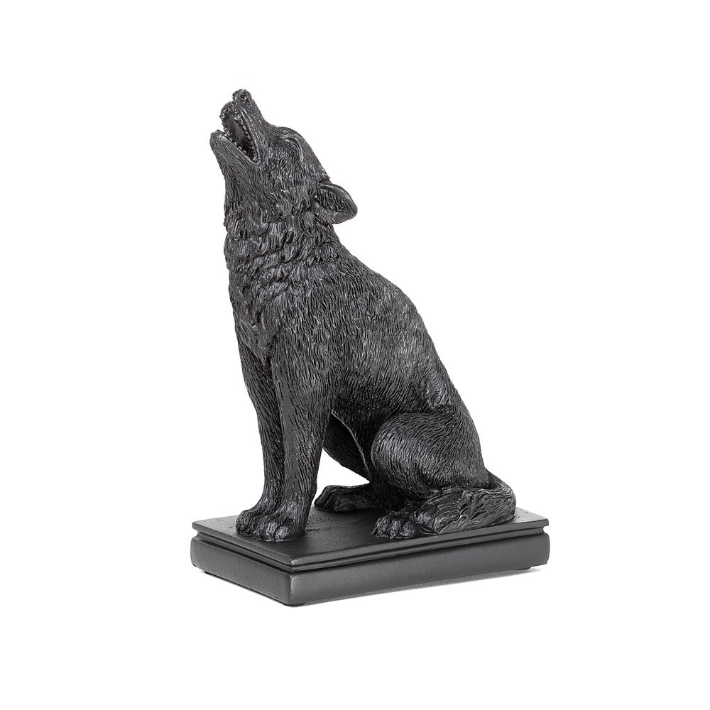 Alchemy Gothic Ulula Noctis Wolf Candle Holder (V115)