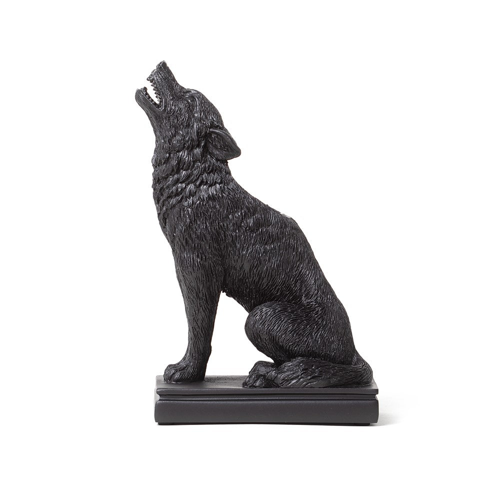 Alchemy Gothic Ulula Noctis Wolf Candle Holder (V115)