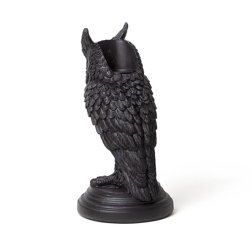 Alchemy Gothic Owl of Astrontiel Candle Holder (V116)