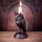 Alchemy Gothic Owl of Astrontiel Candle Holder (V116)