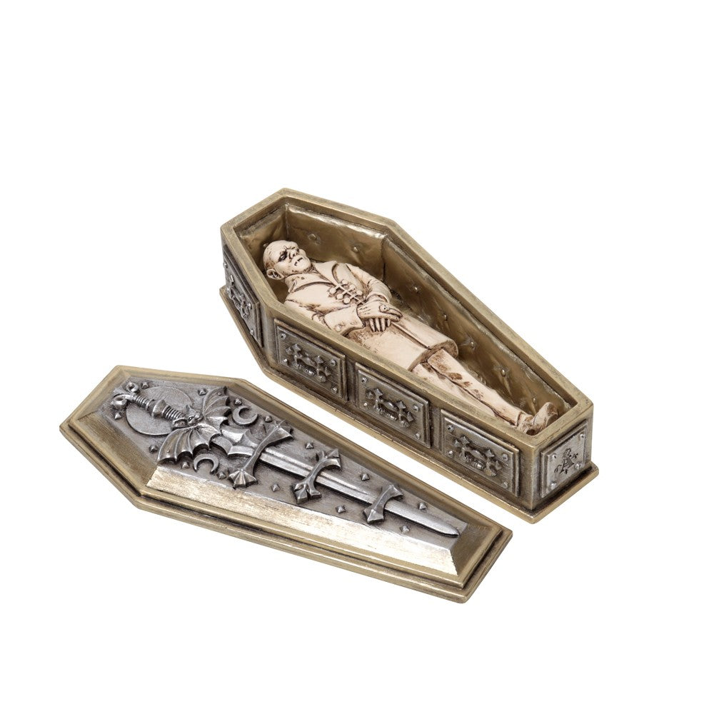 Alchemy Gothic Nosferatu's Rest Coffin & Figure Display Box (V117)