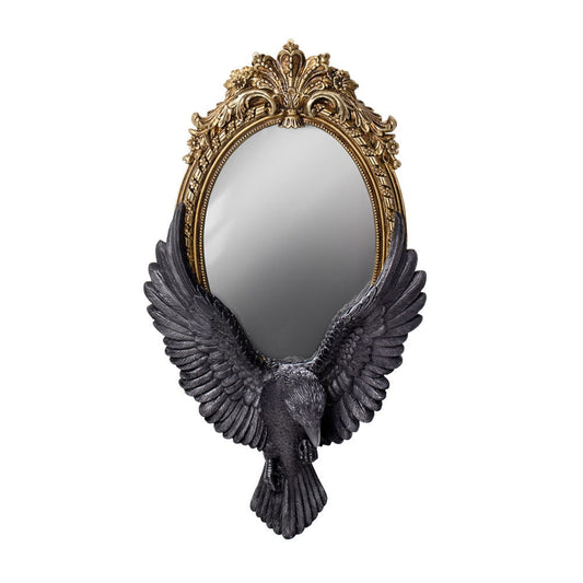 Alchemy Gothic Raven's Gaze Wall Mirror (V119)