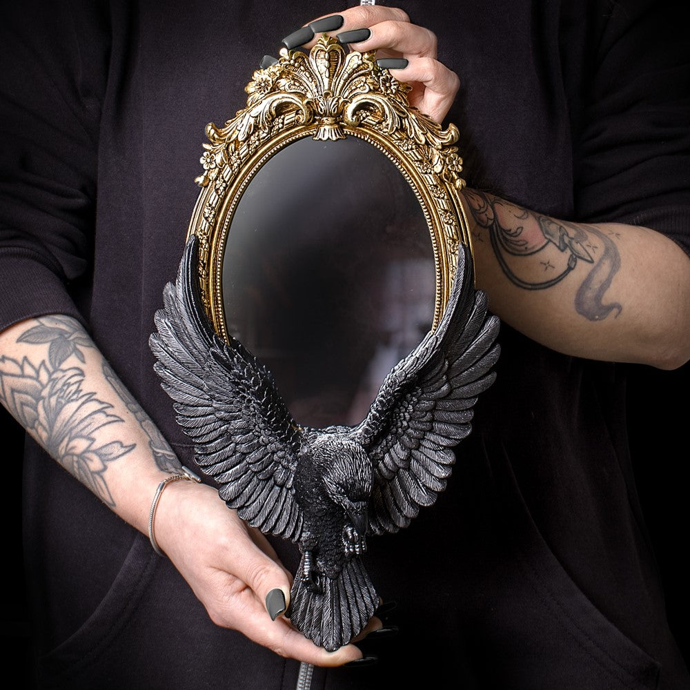 Alchemy Gothic Raven's Gaze Wall Mirror (V119)