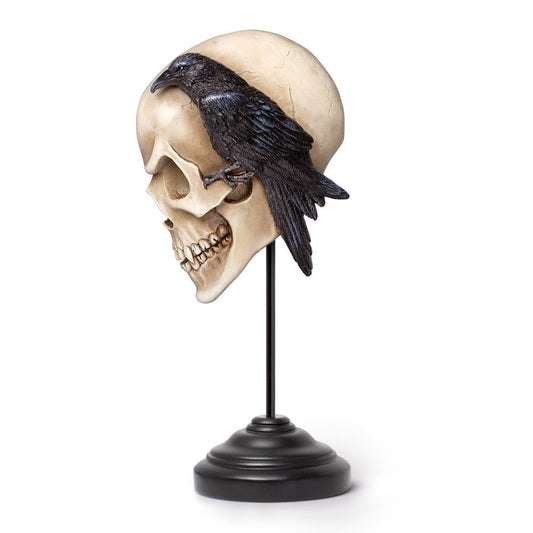 Alchemy Gothic Nevermore Skull - Masque Ornament & Wall Decoration (V122)