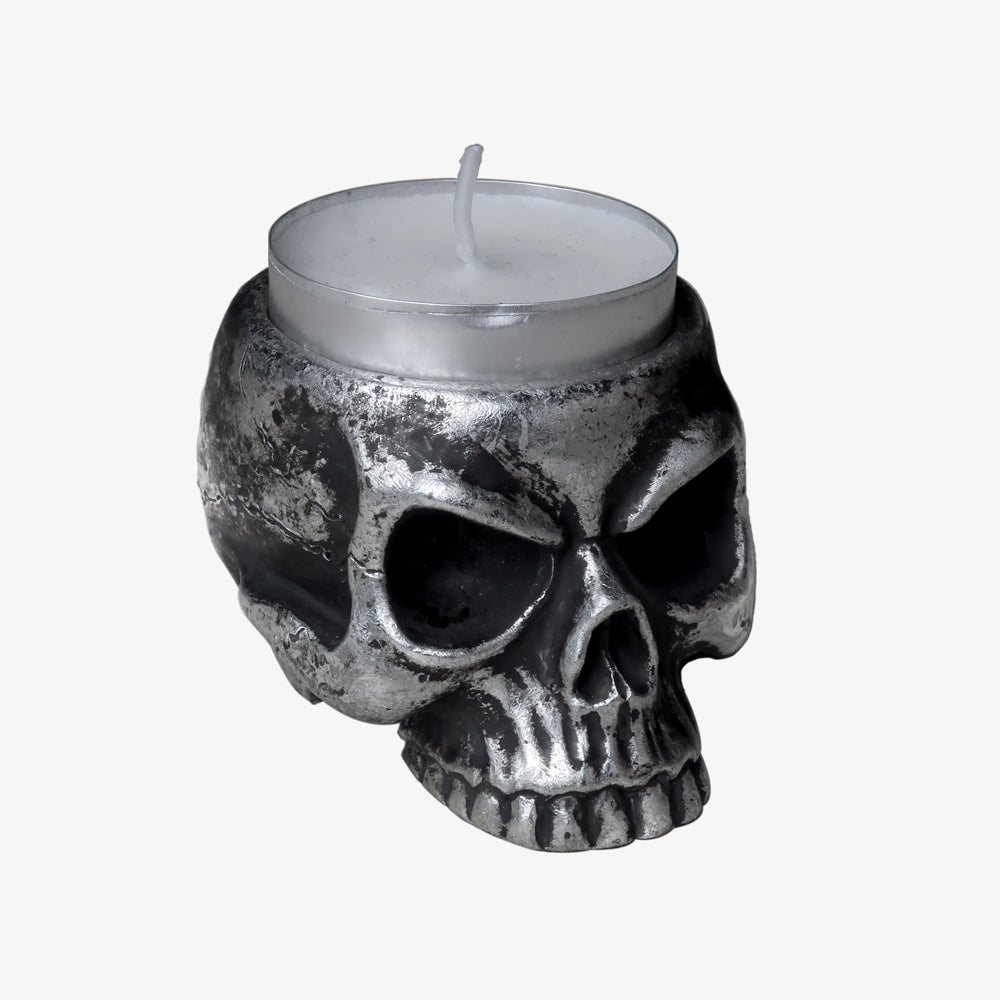 Alchemy Gothic Skull Tea Light Holder (V74)