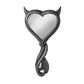 Alchemy Gothic Devil's Heart Hand Mirror (Black) (V80B)