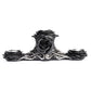 Alchemy Gothic Black Rose Triple T-Light Holder (V96)