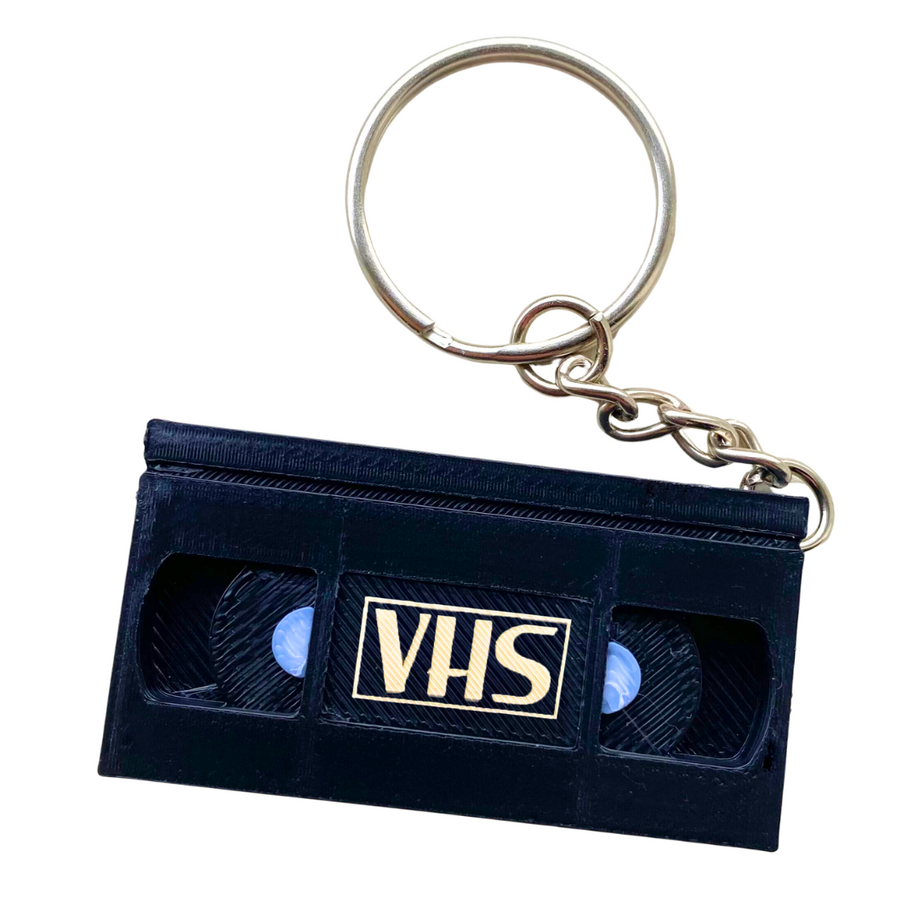 VHS Logo Mini Horror VHS Keyring