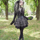 Dark in Love Vintage Striped Ruffle Tier Dress