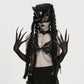 Punk Rave Fluffy Goth Claw Gloves