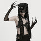 Punk Rave Fluffy Goth Claw Gloves