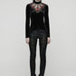 Punk Rave Belladonna Demon’s Hand Velvet T-Shirt in Red