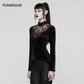 Punk Rave Belladonna Demon’s Hand Velvet T-Shirt in Red