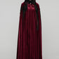 Punk Rave Seraphiel Gothic Velvet Cloak – Blood Red