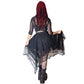 Punk Rave Caitlyn Mesh and Lace Layers Handkerchief Skirt