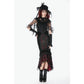 Dark in Love Gothic Elegant Velvet Mermaid Skirt