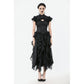 Dark in Love Seraphine Lace Shoulder Goth Top