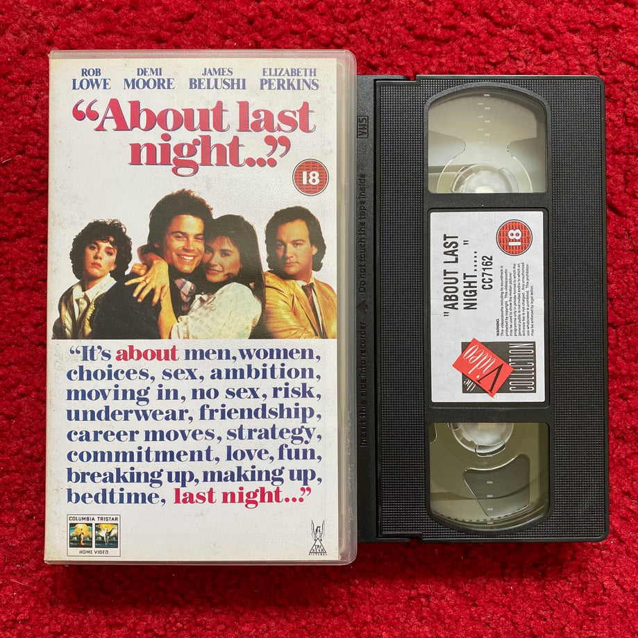 About Last Night VHS Video (1986) CC7162