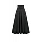 Dark In Love Dalaria High Waist Gothic Long Skirt - Lace Inset Panel