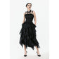 Dark in Love Selene Ruffled Floral Jacquard Corset Top - Size UK 16 Left Only!