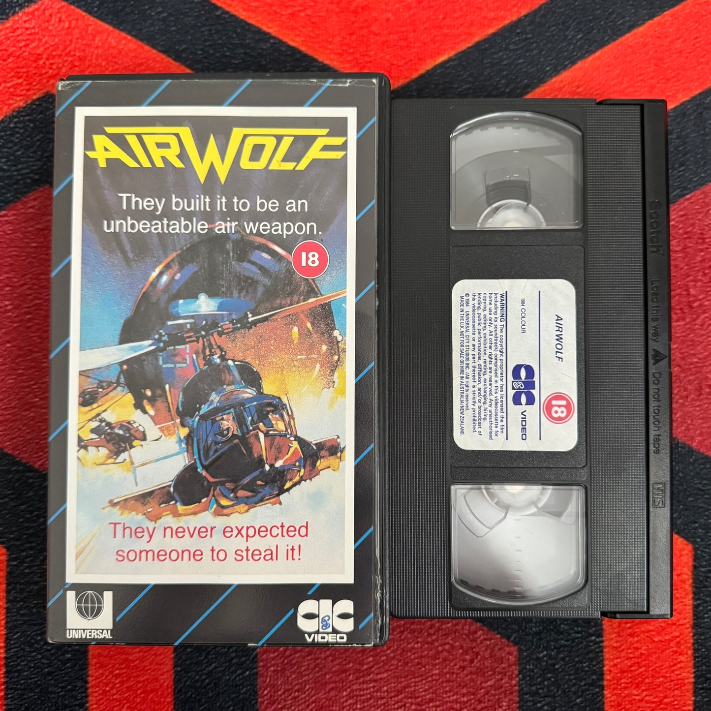 Airwolf VHS Video (1984) VHR1119