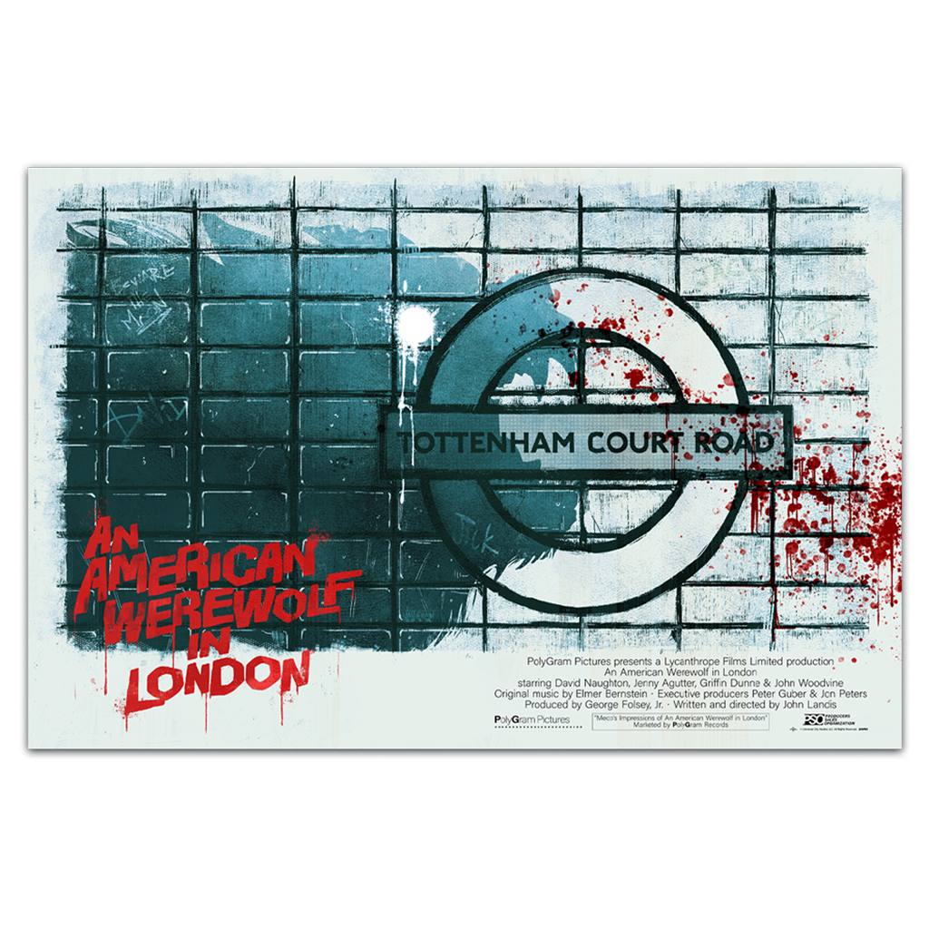 An American Werewolf In London Horror Poster