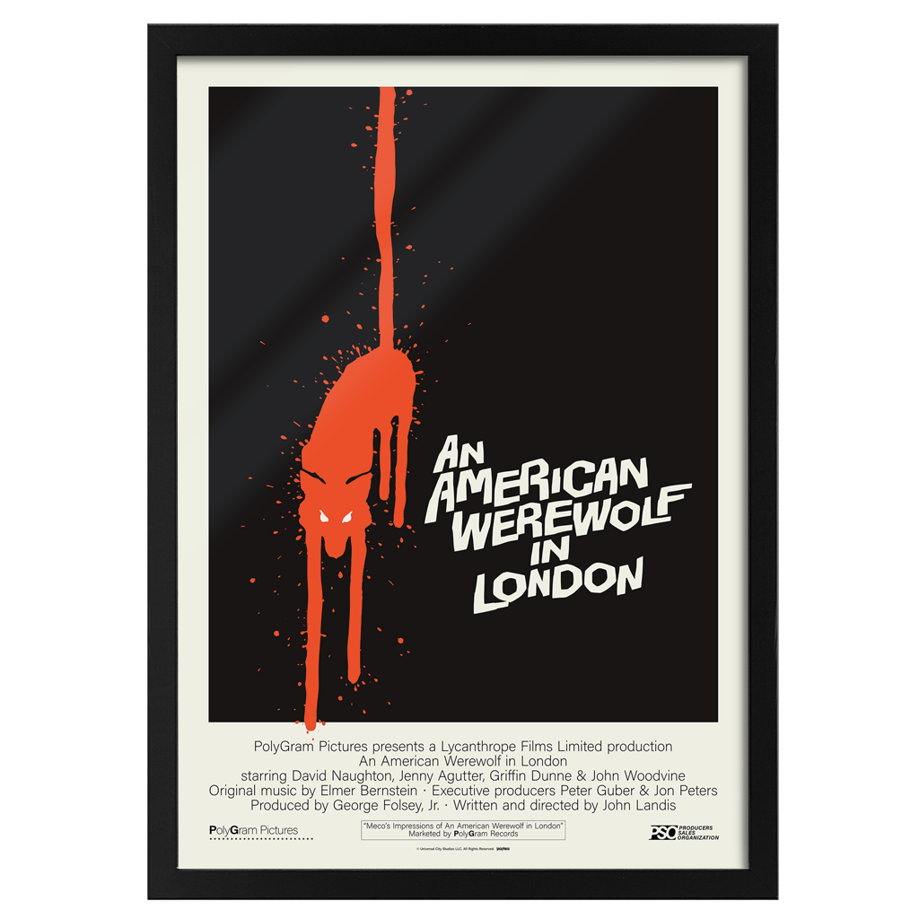 An American Werewolf In London Horror Poster