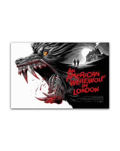 An American Werewolf In London (Variant) Horror Poster