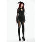 Dark in Love Gothic Velvet Mesh Patchwork Leggings