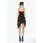 Dark in Love Red-Black Tie Dye Punk Dress