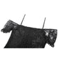 Dark in Love Romantic Gothic Lace Layered High-Low Dress