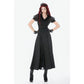 Dark In Love Dalaria High Waist Gothic Long Skirt - Lace Inset Panel