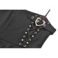 Dark in Love Nyssa Black & Red Strap Detail Goth Mini Dress