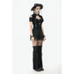 Dark in Love Lace-Up Layered Goth Convertible Flare Trousers or Shorts - Size UK 16 Left Only!