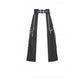 Dark in Love Chain Belt Layered Goth Skirt in Black