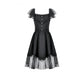 Dark in Love Black Gothic Sweet Bow Lace Lolita Dress