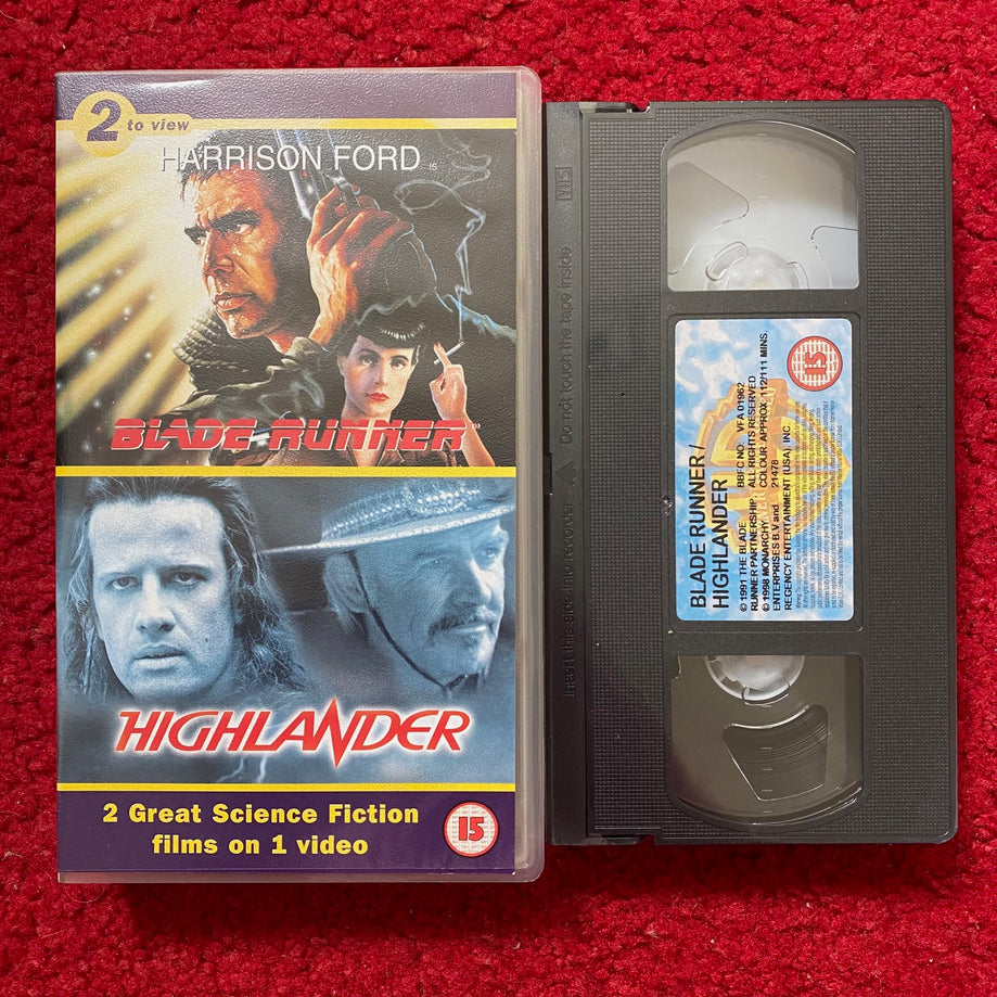 Blade Runner / Highlander 2 to View VHS Video (1982) S021478
