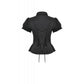 Dark in Love Gothic Lace Waist-Shaping Blouse