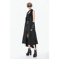 Dark in Love Collete Punk Sleeveless Long Fitted Coat