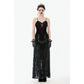 Dark in Love Morrigan Velvet & Lace Chain-Detail Top