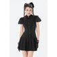 Dark in Love Lolita Bow-Trim Lace Dress
