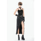 Dark In Love Punk Rib Cage Grommet Waist Cincher
