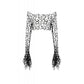 Dark in Love Morana Mesh Crochet Knit Bell Sleeve Crop Top