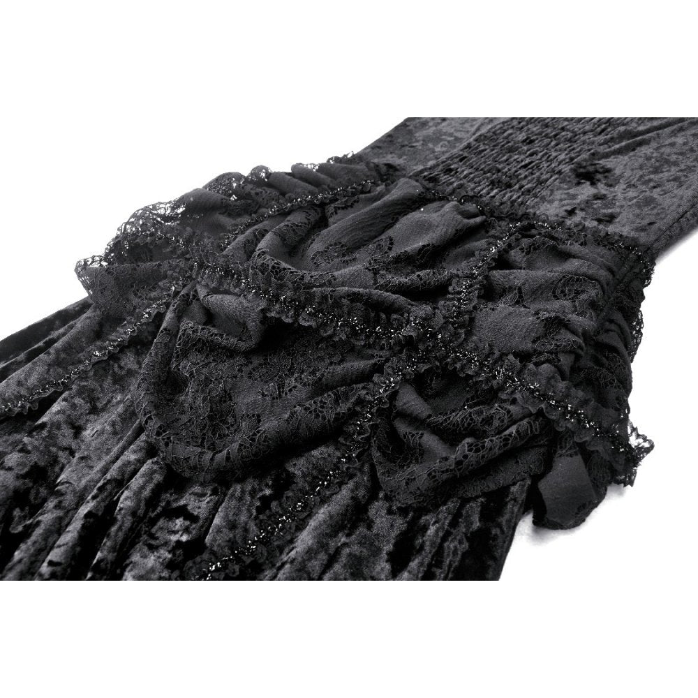 Dark in Love Seraphina Velvet Lace Goth Dress