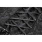Dark in Love Seraphina Ruched Lace Goth Blouse in Black