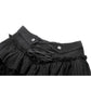 Dark in Love Cordelia Gothic High-Low Layered Skort