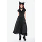 Dark in Love Courtly Cross Gem Gothic Blouse