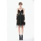 Dark in Love Punk Sleeveless Dress with Chains