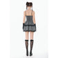Dark in Love Striped Gothic Mini Dress