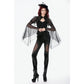 Dark in Love Gothic Velvet Mesh Patchwork Leggings